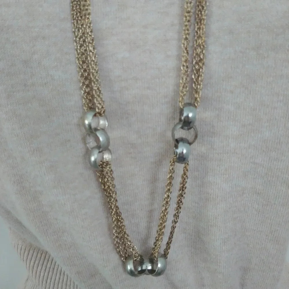 Extra Large Long Multi Strand Chain Necklace